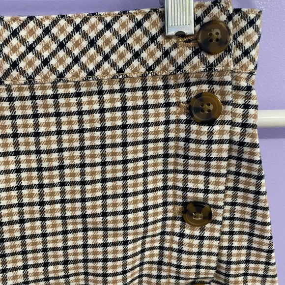 H&M Side Button Pattern Skirt (Beige, Black and White) - Picture 4 of 5
